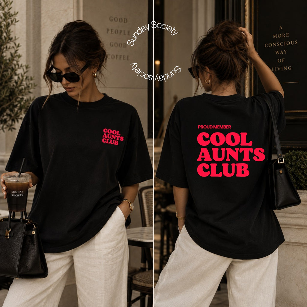 Cool Aunts Club Oversized Tee